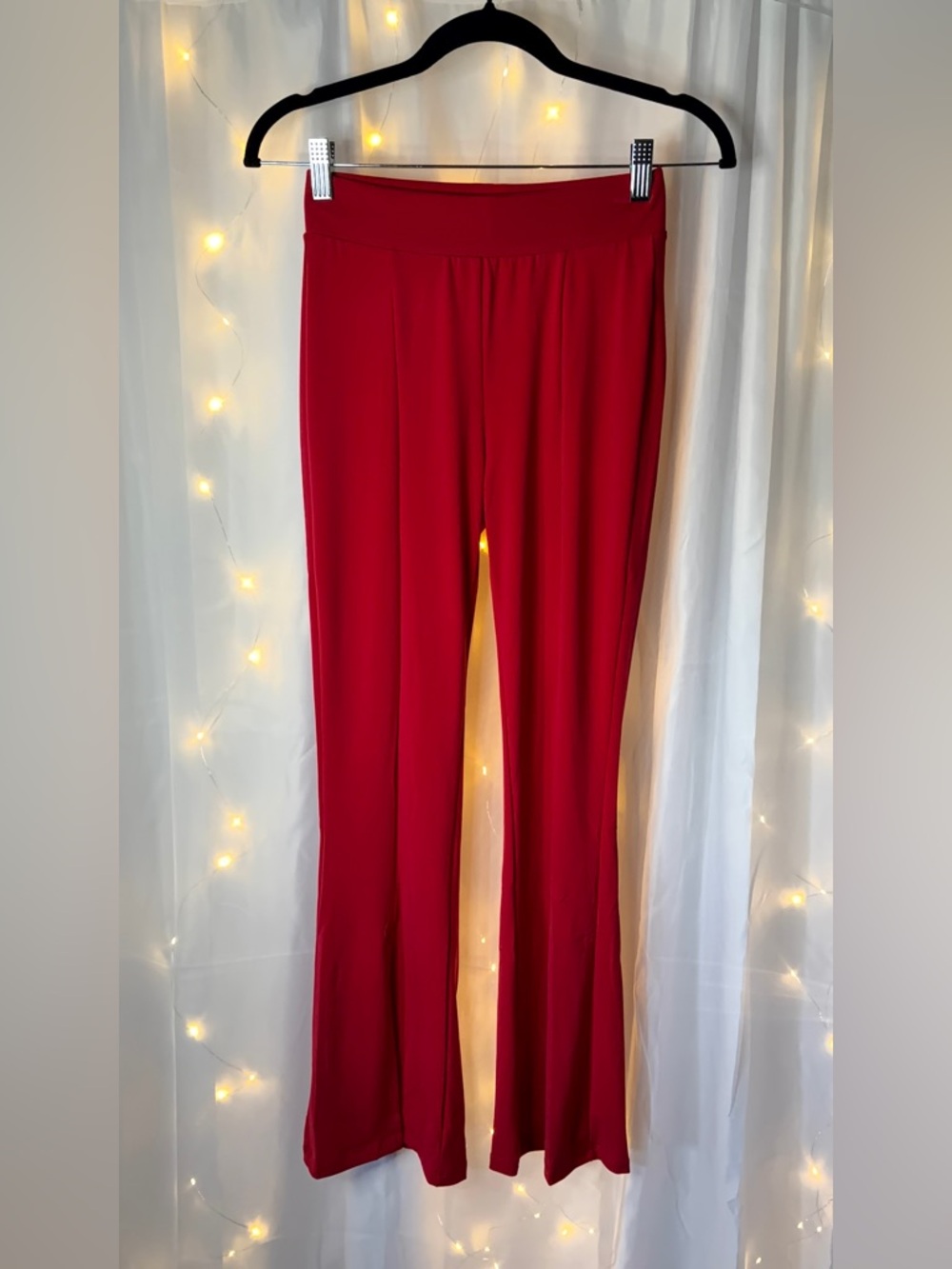 Zenana Ruby Red Pull‑On Pants — S, L, XL — Brand New in Bag